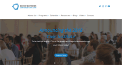 Desktop Screenshot of mathewscenter.org